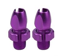 2 tornillos de ajuste de palanca de freno de bicicleta M10 compatibles con pernos de ajuste de cable para varios tipos de freno, incluyendo frenos de disco, pinza y V (morado)