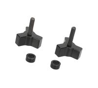 2 tornillos de aluminio roscados profesionales para accesorios réflex digitales, equipo de fotografía, fácil de apretar a mano, tornillo ligero