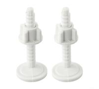 2 tornillos de bisagra de tapa de inodoro para reinstalar la tapa en el cuenco manteniendo el ajuste y la función originales en unidades domésticas