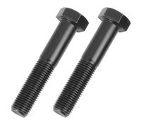 2 tornillos de cuchillo de 9,5 mm de diámetro (3/8 pulgadas 24 UNF) longitud 51 mm (2"), tornillo para soporte de cuchillo, cortacésped Castelgarden 12735698/0 Snapper Stiga Bestgreen Alpina Honda Mac