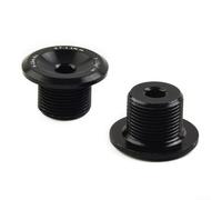 2 tornillos de manivela impermeables para bicicleta eléctrica para motores bafang, pernos de fijación a prueba de arena para un montaje seguro del plato, aleación negra