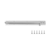 2 tornillos de puerta aleación aluminio con bisagra, tope for armario, gancho silencioso, cierre for, pestillo for ventana, hebilla bloqueo for baño y dormitorio (negro, pulgadas)(Silver,5inch)