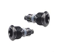 2 tornillos de purga de palanca de freno con junta tórica de aleación para bicicletas MT2 MT4 MT5 MT7 MT8 (negro)