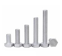 2 tornillos hexagonales exteriores de aluminio para tornillos de rosca completos, adecuados para sujeción mecánica, etc. M16 x 80 mm