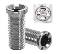 2 tornillos huecos para fregadero, tornillo hueco para válvulas de cesta de colador, M12 x 30 mm de acero inoxidable, tornillos huecos de 30 mm, adecuados para fregaderos de cocina, fregaderos