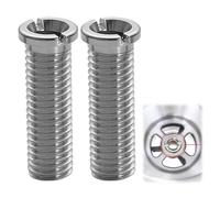 2 tornillos huecos para fregadero, tornillo hueco para válvulas de cesta de colador, M12 x 35 mm de acero inoxidable, tornillos huecos de 35 mm, adecuados para fregaderos de cocina, fregaderos