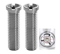 2 tornillos huecos para fregadero, tornillo hueco para válvulas de cesta de colador, M12 x 45 mm de acero inoxidable, tornillos huecos de 45 mm, adecuados para fregaderos de cocina, fregaderos