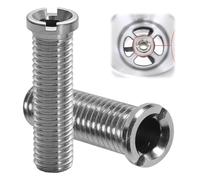 2 tornillos huecos para fregadero, tornillo hueco para válvulas de cesta de colador, M12 x 50 mm de acero inoxidable, tornillos huecos de 50 mm, adecuados para fregaderos de cocina, fregaderos