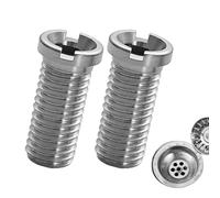 2 tornillos huecos para fregadero, tornillos Multifonctionnel M12, tornillo hueco de 30 mm para válvulas de cesta de colador, colador, colador, accesorio para fregadero, adecuado para fregaderos de