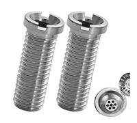 2 tornillos huecos para fregadero, tornillos Multifonctionnel M12, tornillo hueco de 45 mm para válvulas de cesta de colador, colador, colador, accesorio para fregadero, adecuado para fregaderos de