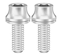 2 tornillos M5 x 12 mm para jaula de botella de agua, aleaciones, soportes para botellas de bicicleta, tornillos de cabeza hexagonal, tornillos de soporte de bicicleta