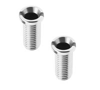 2 tornillos para fregadero de cocina, M12 x 25 mm, tornillo hueco para fregadero de acero inoxidable 304, tornillo hueco para lavabo, tamiz de cocina, color plateado