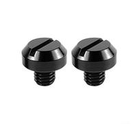 2 Tornillos Spools para Brazo Oscilante para moto para honda para kawasaki - Tuercas M8/M10 Aluminio CNC Rojo/Negro para Soporte Estable y Seguro para accesorios Motocicleta(positive M10 black)