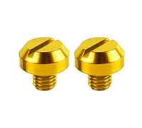 2 Tornillos Spools para Brazo Oscilante para moto para honda para kawasaki - Tuercas M8/M10 Aluminio CNC Rojo/Negro para Soporte Estable y Seguro para accesorios Motocicleta(positive M10 gold)