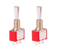 2 transmisores RC de 2 posiciones, interruptor plano de palanca corta para Taranis X9D Plus Radiomaster TX16s