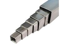 2 Tubos Cuadrados De Acero Inoxidable 304, Varilla Cuadrada Hueca De Acero, 3x3 Mm, 4x4 Mm, 5x5 Mm, 6x6 Mm, 7x7 Mm, 8x8 Mm, Tubo Rectangular De 30x30 Mm(15x15x1mm)