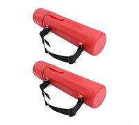 2 tubos de almacenamiento impermeables para barra de soldadura de 14 pulgadas para organización de electrodos, botes de ABS rojos con sello hermético, 4 x 4 x 14 pulgadas