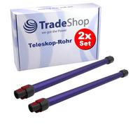 2 tubos de aspiración Trade-Shop compatibles con Dyson V8 Absolute Extra, V8 Absolute +, V8 Absolute Pro, V8 Absolute +, V8 Origin, V15 Detect Absolute/Complete
