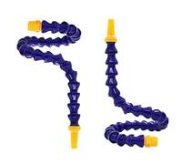 2 tubos de refrigerante flexibles, rosca G1/4, manguera de refrigeración flexible ajustable para torno CNC con válvula (600 mm)