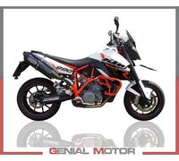 2 Tubos Escape Bolt-On GPR FURORE NERO Apr para KTM LC8 990 AE R DAKAR 2006 2014