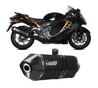 2 Tubos Escape Mivv SPEED EDGE Titanio Negro SUZUKI GSX-R 1300 HAYABUS 2021 2023