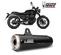 2 Tubos Escape Silenciador MIVV Ghibli S Black Inox Negro GUZZI V7 III 2017 2022