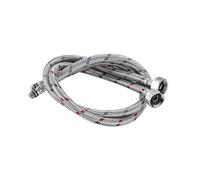 2 tubos flexibles de fontanería de 50 cm, G1/2, G3/8, G9/16, grifo mezclador de agua fría y caliente, de acero inoxidable, mangueras trenzadas for lavabo.(G9-16)