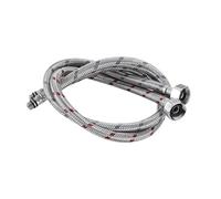 2 tubos flexibles de fontanería de 50 cm, G1/2, G3/8, G9/16, grifo mezclador de agua fría y caliente, de acero inoxidable, mangueras trenzadas for lavabo.(50CM_G1-2)