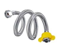 2 tubos flexibles de suministro agua for fría y caliente, accesorios acero inoxidable for baño cocina para Cocina(200cm)