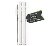 2 tubos para aspiradora de leche DeLonghi 5313232961 con cepillo DEKAROX para limpieza de leche System en ECAM ETAM ESAM