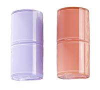 2 tubos vacíos de brillo de labios, pequeños recipientes de plástico transparente para brillo de labios, mini botellas de bálsamo labial, dispensador de brillo labial, frasco de brillo de labios,