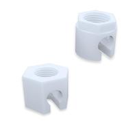 2 Tuercas Compatibles con Sodastream Jet, Spirit, Easy, Duo, Fizzi, Terra y Crystal 1.0 & 2.0 - Accesorios para Máquina de Soda, Fugas, Máquina de Agua con Gas