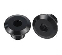 2 tuercas de bloqueo de eje de rueda delantera 6061 aleación de aluminio compatible con Surron para bicicleta de cross Light Bee, negro (negro)