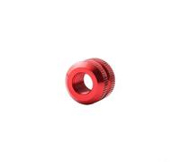 2 tuercas de válvula PRESTA de aleación de aluminio para neumático de vacío, tuerca de bloqueo para bicicleta de montaña, carretera, ciclismo, repuesto, rojo, negro, azul, dorado (rojo)
