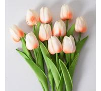 2 tulipanes artificiales realistas para decoración de bodas y hogar, impresionantes flores falsas para todas las ocasiones ()