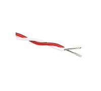 2 uds 1/2/3/5/8/10/20m Cable PTFE Rojo Blanco AFS200 par Trenzado 26/25/24/22/20/18/17/15/13AWG electrónico de Cobre estañado Aislamiento(2m,20AWG)