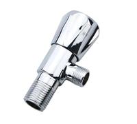 2 uds 1/2'válvula de ángulo grifo macho válvula parada baño válvulas llenado cromadas for inodoro cocina Para Grifo De Baño