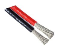 2 uds 1/3/5/10/20m Cable de silicona negro rojo Línea batería 6 8 10 12 14 16 20 22 24 26 28 30 Awg Flexible resistente al calor eléctrico(3m,8 AWG)
