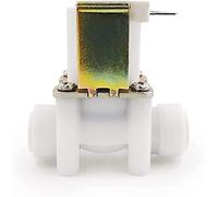 2 uds 1/4 3/8 pulgadas válvula solenoide de agua 12V/24V/220V cerrada Normal tubo manguera conexión rápida sistema ósmosis inversa útil(Dc12v,1/4Inch)