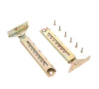 2 uds/1 par de varillas de elevación en ángulo for escritorio, bisagra de ajuste de 7 engranajes, bisagra de ángulo con soporte, herrajes for muebles con tornillos de hierro