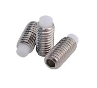 2 uds/10 Uds M2, M2.5, M3, M4, M5, M6, M8, M10, M12 tornillos de punta de nailon con punta de perro, juego de larva hexagonal de acero inoxidable(M3X13 10PCS)