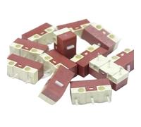 2 uds/10 Uds. Microinterruptor silencioso ratón botón silencioso Accesorios de reparación tres pines puntos amarillos y puntos blancos(Yellow 20 Million,2PCS)