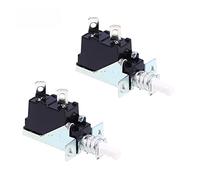 2 uds 10A 250V AC SPST 2 pines botón pulsador interruptor de encendido KDC-A04-1 desde la cerradura