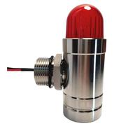 2 uds 12-24Vdc Caja Inoxidable Sirena estroboscópica Industria Sirena Flash a Prueba de explosiones for Seguridad hogar Detector de Fugas de Gas(M20 12-24V)