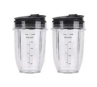 2 Uds 18Oz, Compatible Con Ninja, Vasos De Licuadora Con Tapa, Compatible Con Ninja, Auto IQ BL480 BL642 BL450 BL682 BL480, BL490, BL640 BL680 Piezas