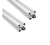 2 uds 2020 2040 3030 4040 perfil de aluminio con ranura en T marco de extrusión de aluminio for máquina de grabado láser CNC deslizador de cámara de impresora 3D(4040,1000mm)