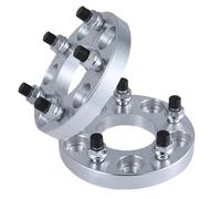 2 Uds 20mm 0,79 ''aluminio PCD 5x114,3 CB = 67,1mm Espaciador De Rueda Para JEEP Para PATRIOT Para Pernos De Brújula 12X1.5 Modificación(Plata)