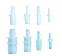 2 uds 24 tamaños 2,4-15,8mm diámetro reductor junta de tubo de silicona de plástico conectores de manguera de tubería de agua de Gas recto acuario(7.9-15.8 mm)