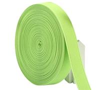2 uds/40 metros/ancho 20mm banda elástica lisa cifrada gruesa de doble cara accesorios costura ropa Para Ropa Manualidades(Light green)