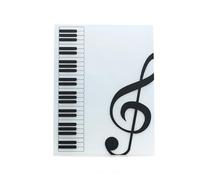 2 uds 40 páginas tamaño A4 soporte for partituras carpeta de archivos almacenamiento Ideal for practicar piano, violín y tocar instrumentos para Partituras, Archivos(WHITE)
